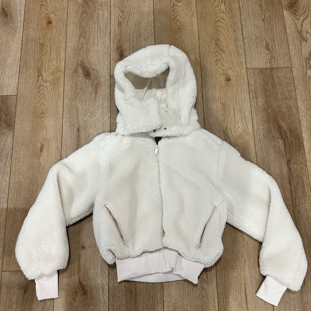 Cozy White Sherpa Hoodie